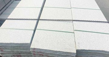 阳江芝麻白毛板，石材毛板