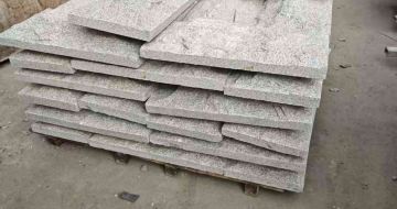 阳江芝麻白蘑菇石，自然面