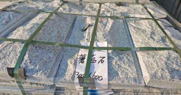 阳江芝麻白蘑菇石，自然面