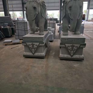 阳江芝麻灰花岗岩对象 芝麻白芝麻灰大象