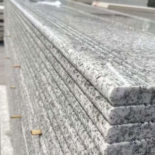 阳江芝麻白楼梯踏步 花岗岩楼梯板材