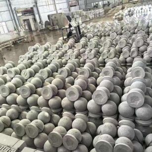 阳江芝麻白圆球 石球 挡车球
