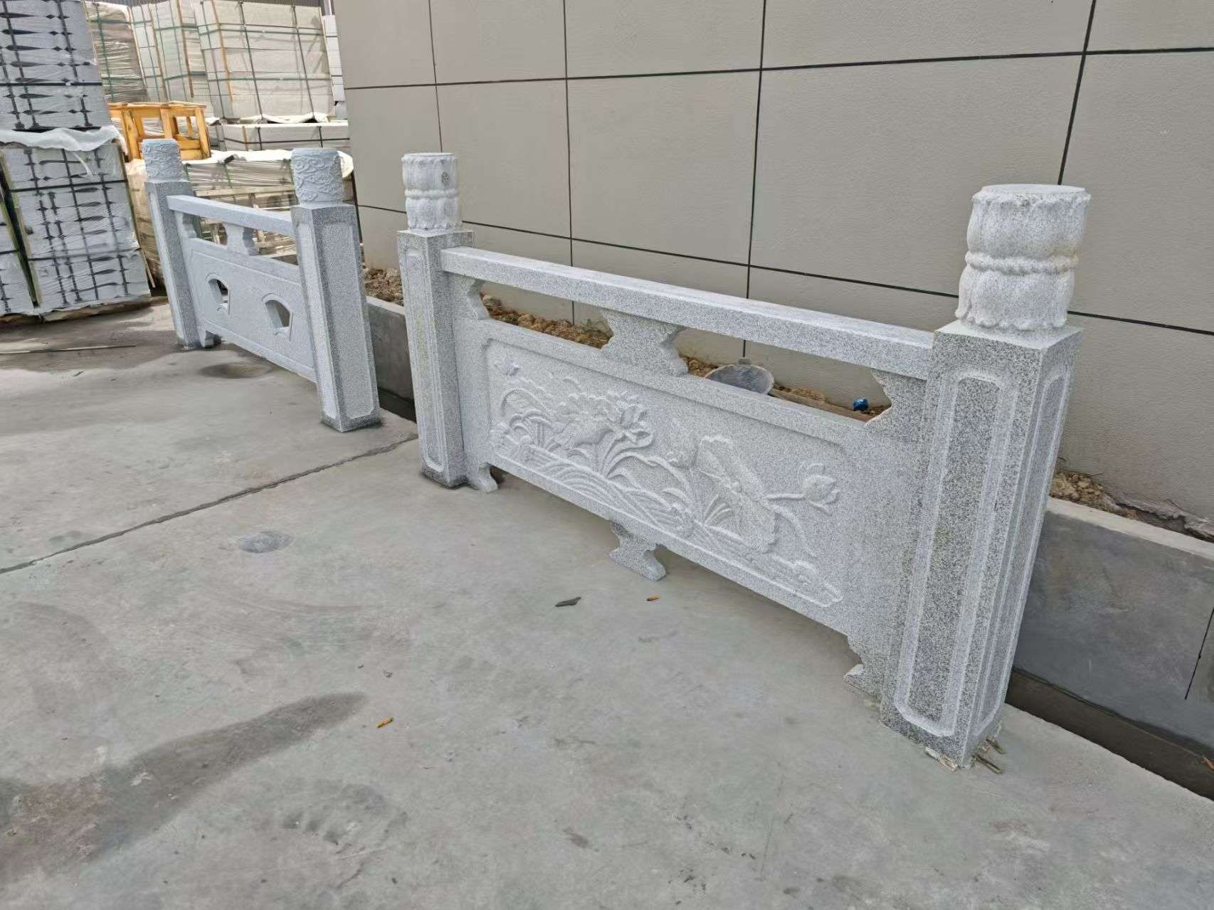 阳江芝麻白河道栏杆 石材栏杆