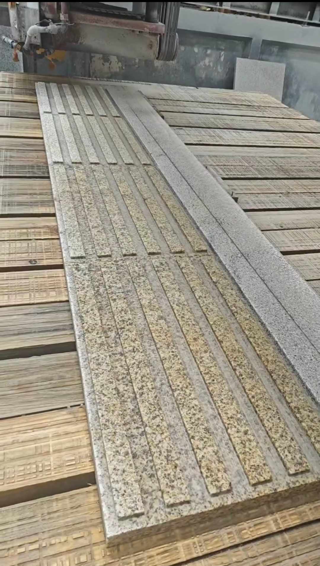 阳江黄金麻盲道石 盲条