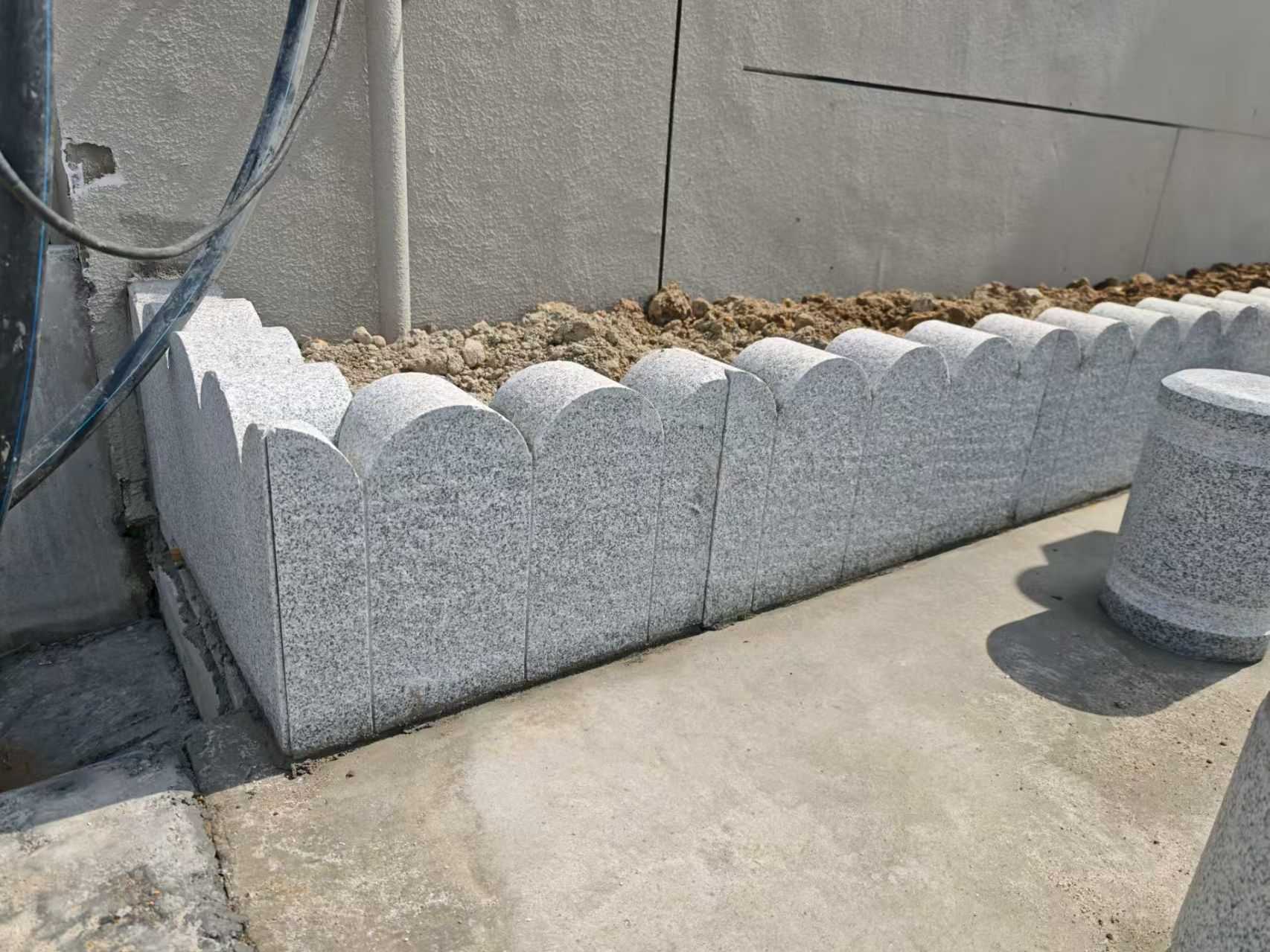 阳江芝麻白花边石  围边石