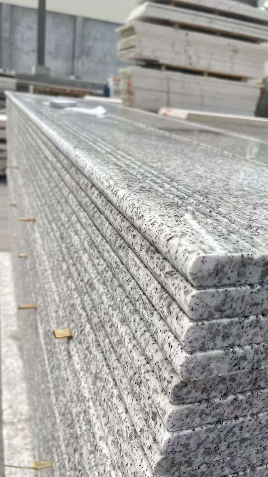 阳江芝麻白楼梯踏步 花岗岩楼梯板材